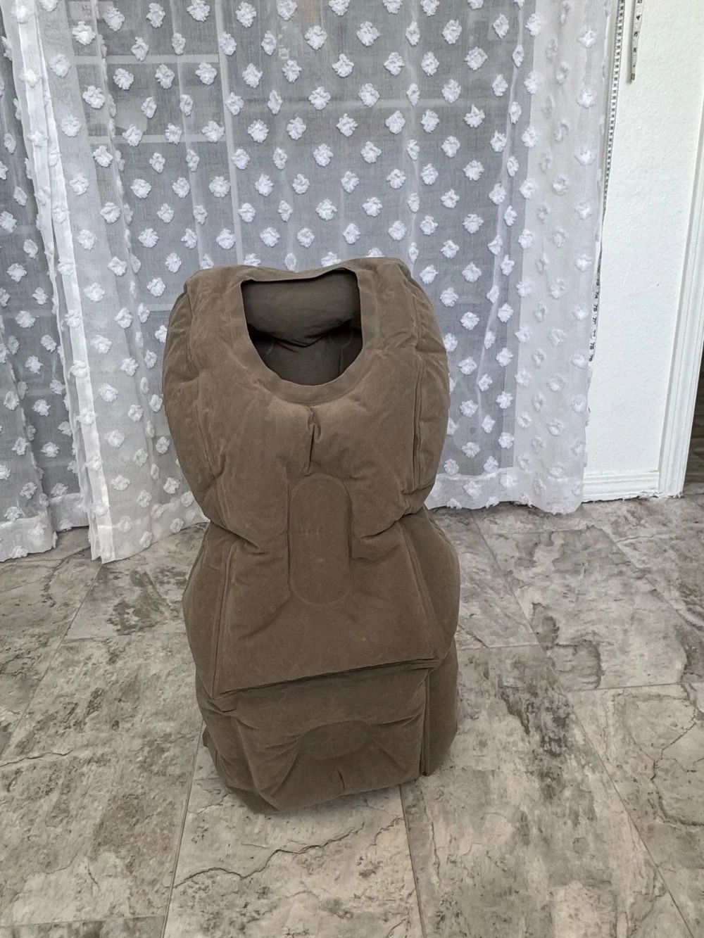 JefDiee Inflatable Travel Pillow, Airplane Neck Pillow